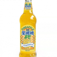 果啵啵天然菠萝果粒饮品果粒果汁