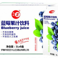 忠芝蓝莓汁1L8盒